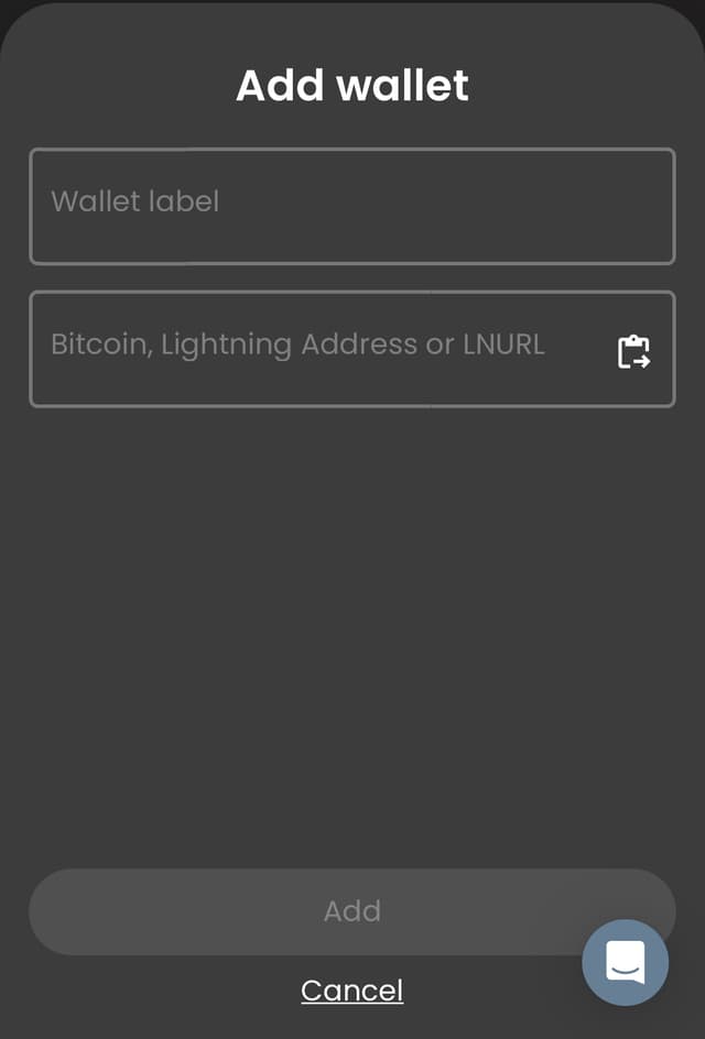 Add wallet