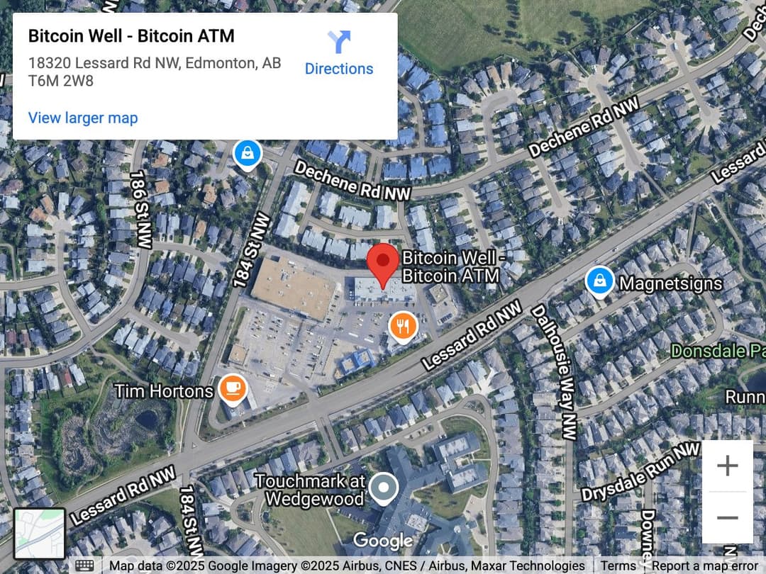 Map for Hawkstone Plaza Bitcoin ATM
