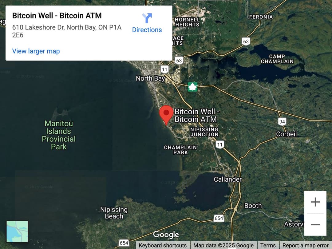 Map for North Bay Bitcoin ATM